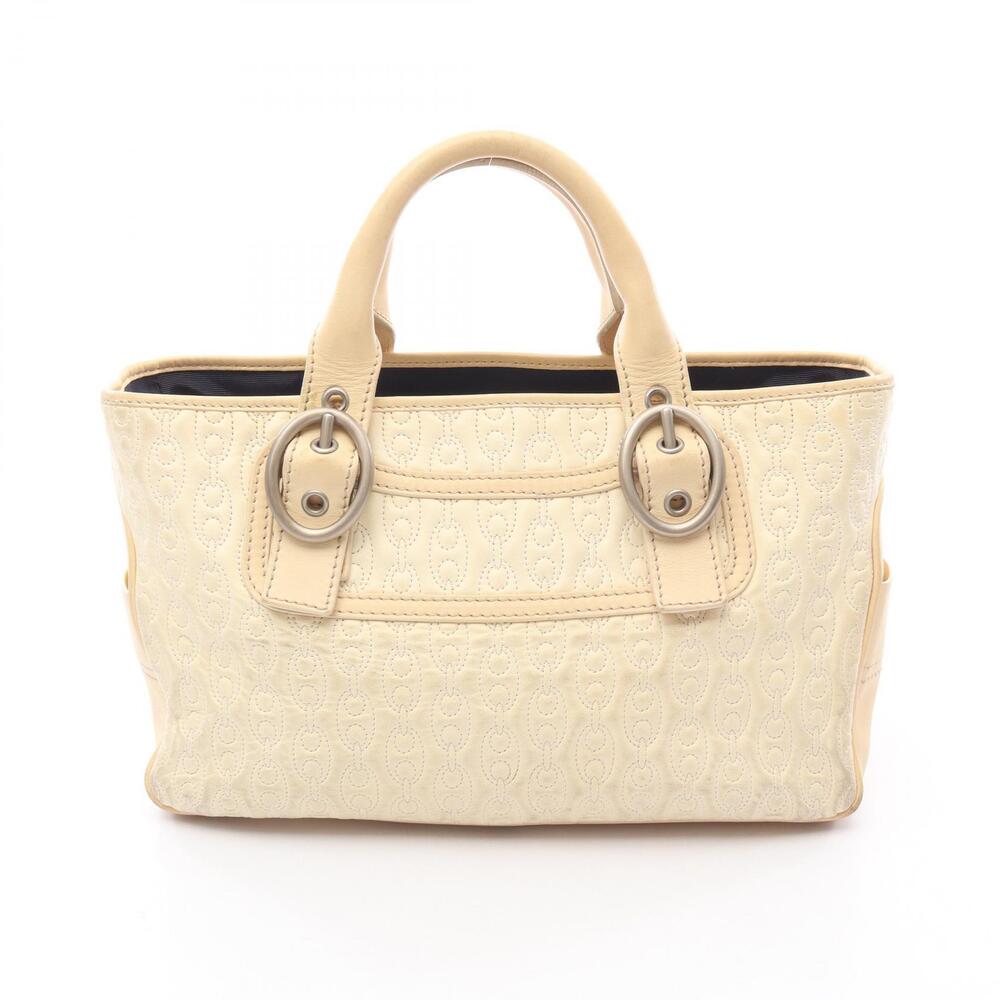 Celine Boogie Bag Handbag Leather Beige Tan